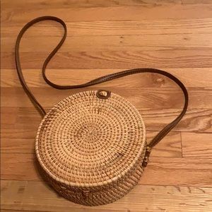 Round Rattan Bag